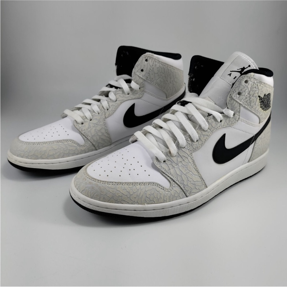 Nike Air Jordan Retro 1 High White Elephant Sneakers 12M